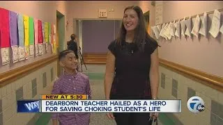 Dearborn teacher saves student's life