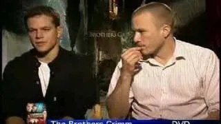 Heath Ledger Matt Damon interview for The Brothers Grimm