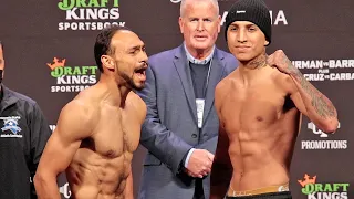 KEITH THURMAN SCREAMS AT MARIO BARRIOS AT WEIGH IN! HYPED AF FOR RETURN! | FULL WEIGH IN VIDEO