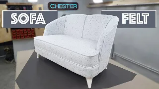 SOFA upholstered in FELT / how to assemble to make furniture with your own hands KIT from KONYSHEV