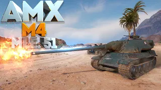 AMX M4 mle. 51 • СТАЛЬНАЯ СТЕНА ФРАНЦИИ • WoT Gameplay