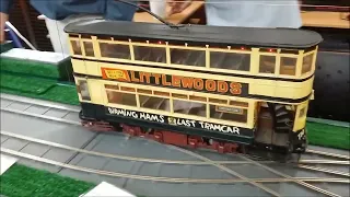 Model Birmingham trams at Acocks Green Library   24 June 2023