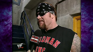 The Undertaker: "If The Rock Tries Me, I Will Make Him Famous!" 12/25/00