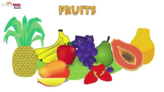 Fruit Song | Learn Types of Fruits | Fun Learning Rhymes for Children | HooplaKidz EDU