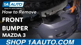 How to Remove Bumper 03-09 Mazda 3