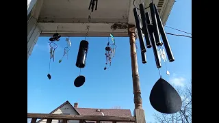 12 mph Winds: Wind chimes is going very crazy from east