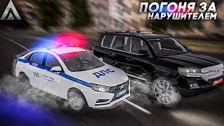 ПАТРУЛЬ! ПОГОНЯ ЗА НАРУШИТЕЛЕМ! БУДНИ СОТРУДНИКА ДПС НА AMAZING RP В GTA CRMP