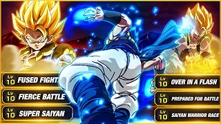 HE'S STILL DOMINANT! LEVEL 10 LINKS 100% RAINBOW STAR TRANSFORMING BLUE GOGETA! (DBZ: Dokkan Battle)