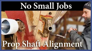 No Small Jobs, Propeller Shaft Alignment - Episode 249 - Acorn to Arabella: Journey of a Wooden Boat