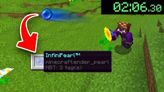 Speedrunning Minecraft BUT with INFINITE Enderpearls