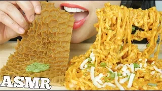 ASMR CHEESY FIRE NOODLES + *BEEF TRIPE (STICKY CHEWY CRUNCHY EATING SOUNDS) NO TALKING | SAS-ASMR