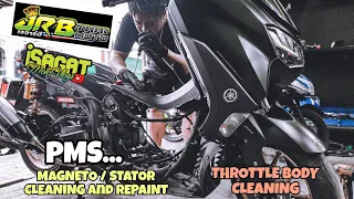 VLOG # 33 / NMAX v2.1 THROTTLE BODY CLEANING / MAGNETO CLEANING and REPAINT / AD PRO (ERROR 12)
