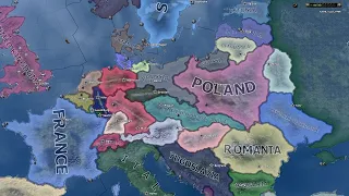 If Germany collapsed after ww1 - Hoi4 Timelapse