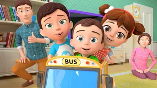 Wheels on the Bus | Five Little Monkeys Song +more Educational Nursery Rhymes & Kids Songs
