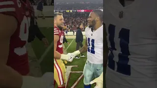 Nick Bosa and Micah Parsons show respect for each other