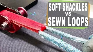 Soft shackles on slackline sewn loops.  Are they safe to use on a highline?