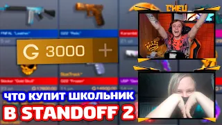 ЧТО КУПИТ ШКОЛЬНИК НА 3000 ГОЛДЫ В STANDOFF 2!