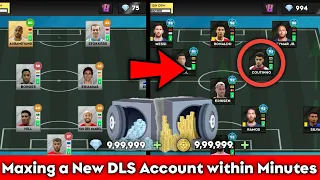 HOW TO MAX ANY DLS ACCOUNT WITHIN 30 MINUTES!! • Dream League Soccer 2023 Full Legendary Account