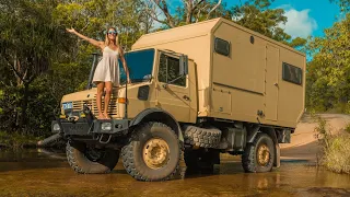 INTERIOR TOUR of DIY Camper - Ex-Army Unimog Expedition Vehicle Build