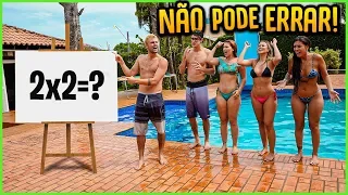 QUEM ERRAR A TABUADA CAI NA PISCINA!! ( ISSO É IMPOSSÍVEL ) [ REZENDE EVIL ]