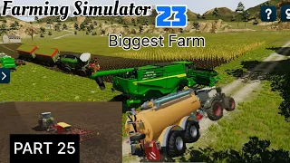 Biggest Farm of Farming Simulator 23 | FS23 mobile | Buying Bigger Harvester #part25@GamerThirst