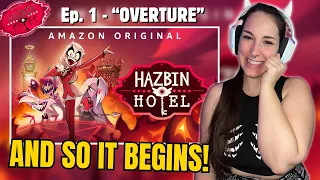 😈 AND SO ITS BEGINS! 😈 FIRST TIME REACTION | "HAZBIN HOTEL" - Ep. 1 "OVERTURE"