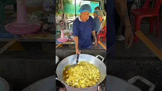 Make Crispy Snacks by Frying Durian Fruit in Thailand #shorts