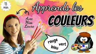 Apprendre les couleurs - Avec Miss Laura! Vidéo éducative en français pour enfants