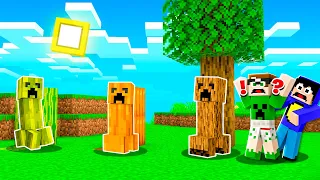 Minecraft MAS os CREEPERS se CAMUFLAM! 👀