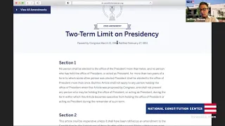 Scholar Exchange: Article II: Presidency and the Executive Branch  (High school and college level)