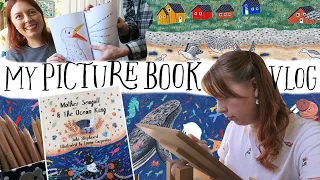 📖🎨my journey of illustrating & self publishing a picture book 🌊🦀artist diaries vlog