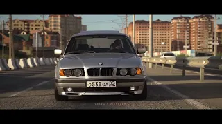 BMW E34 540I V8 - Night Lovell - Dark Light (Adam Maniac Remix) 4KHD Music Video