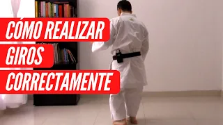 ¡NO MÁS CAÍDAS!🚫 APRENDE a realizar los giros de karate de forma FÁCIL y RÁPIDA.