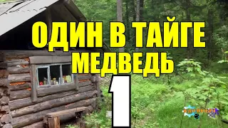 ОДИН В ТАЙГЕ | МЕДВЕДЬ И БЕРЛОГА | НАПОИЛИ СЕЛЬЧАНЕ 1 из 2