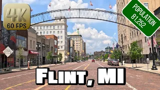 Driving Around Flint, Michigan in 4k Video