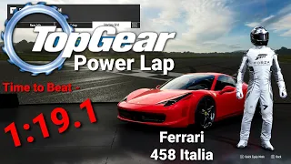 Top Gear Power Lap - Ferrari 458 Italia #forza #simracing