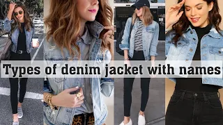 Types of denim jacket with names||THE TRENDY GIRL