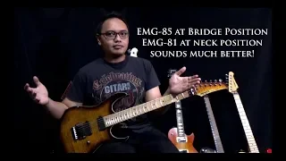 EMG-85 at bridge sounds much better than EMG-81