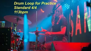 Drum Loop for music learners - 4/4 - 113bpm