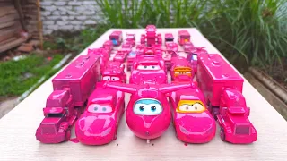 Clean up muddy minicar & disney pixar car convoys! Play in the garden