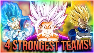 THE TOP 4 STRONGEST TEAMS ON GLOBAL AND JP DOKKAN!!!