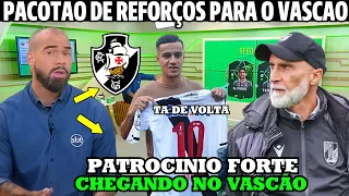 MÍDIA TROUXE DE ULTIMA HORA! PACOTÃO DE REFORÇOS NO VASCÃO! NOTICIAS DO VASCO DA GAMA HOJE!