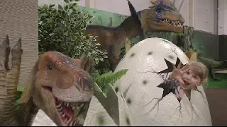 Динопарк в Лавине / Выставка динозавров. Нашли яйца динозавров! Парк развлечений / Парк динозавров