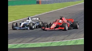 Ferrari F1 2018 vs McLaren F1 2004 - Monza