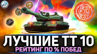 ✅ Лучшие ТТ 10 уровня по % ПОБЕД 💥 Рейтинг Мир Танков