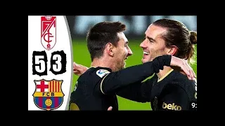 Barca vs Granada full match highlights. . Barca 5 - Granada 3