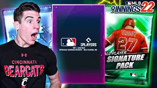 WE PULLED A TEAM PRIME! Signature and Prime Player Combo Pack Opening! - MLB 9 Innings 22