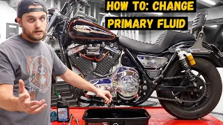 HOW TO: Change Primary Fluid on a Harley Davidson FXR