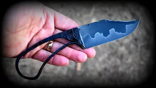 Forging a SAN-MAI HUNTING KNIFE from scraps