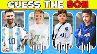 Guess The Player by Their VOICE and SON | Ronaldo, Messi, Neymar, Beckham